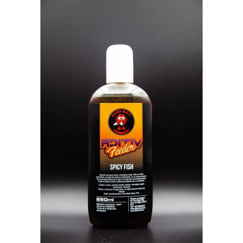 Dudi Bait Feeder Aditiv Spice&Fish 250 ml - Additif Liquide Carpe Haute Attraction | Carpe Connect