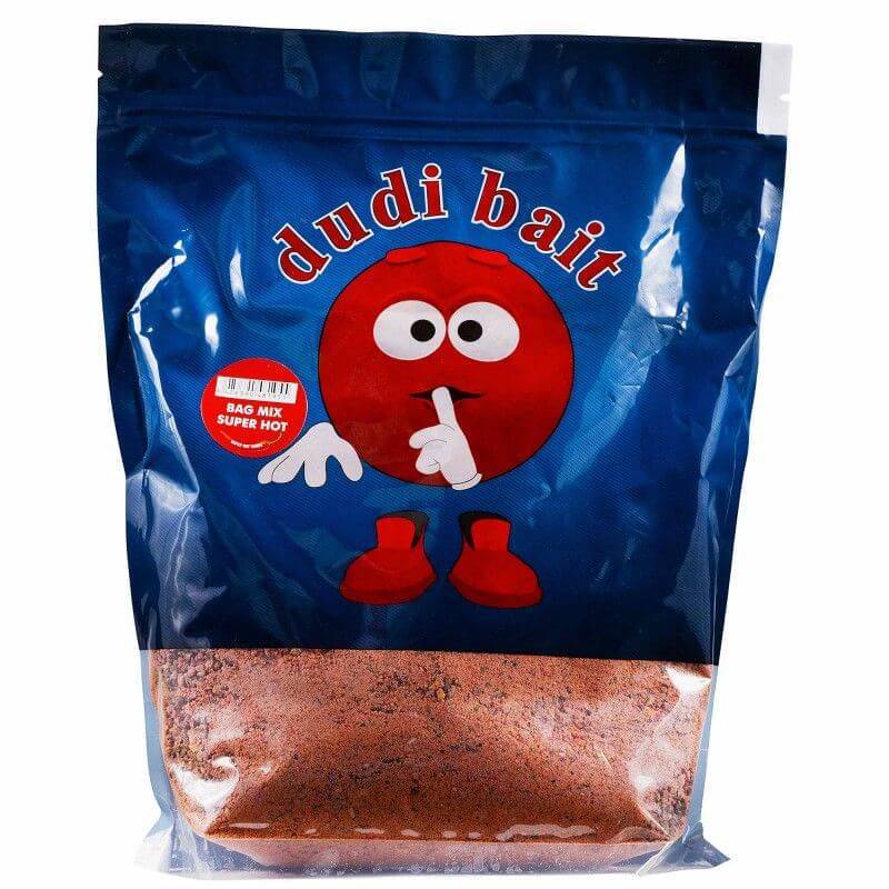 Dudi Bait Bag Mix Super Hot 1 kg - Mix PVA Carpe Épicé Haute Attraction | Carpe Connect