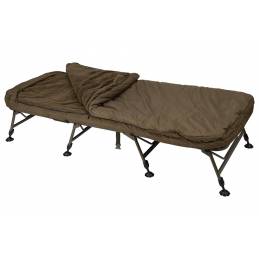 Fox Flatliner MF8 All Season System | Bedchair 8 Pieds avec Sac de Couchage | CarpeConnect