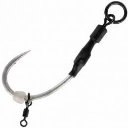 ROK Spinner-Rig Full Curve Barbless Taille 4 x3 | Bas de ligne sans ardillon carpe | www.CarpeConnect.com