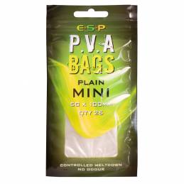 ESP PVA Bag MK2 Plain Mini 50 x 100 mm x25 - Sacs PVA Solubles | CarpeConnect