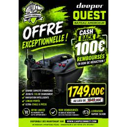 Bateau Amorceur Deeper Quest Écho GPS CHIRP+ 400 m | CarpeConnect