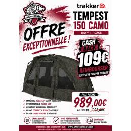 Trakker Tempest RS 150 Camo – Abri pêche montage rapide, robuste, ventilé