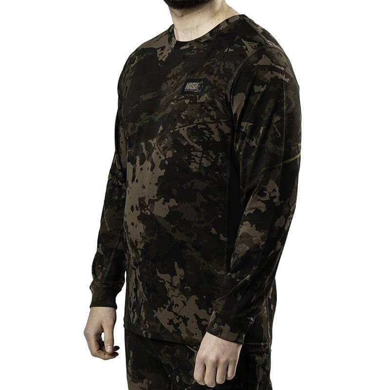 Nash ZT Lite Luxe Long Sleeve T Shirt Camo Large - T-shirt manches longues camouflage | Carpe Connect