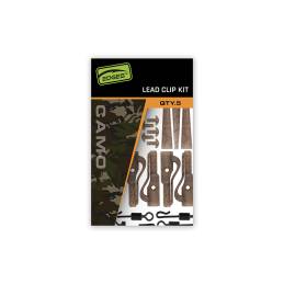Fox Edges Camo Lead Clip Kit x5 | Kit Lead Clip Carpe | CarpeConnect