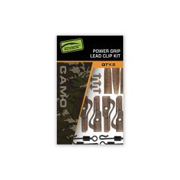 Fox Edges Camo Power Grip Lead Clip Kit x5 | Kit Lead Clip Carpe | CarpeConnect