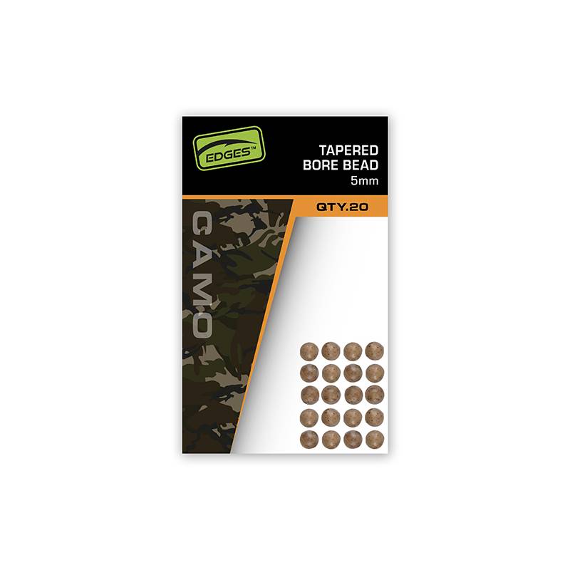 Fox Edges Camo Tapered Bore Bead 5 mm x20 | Perles Carpe | CarpeConnect