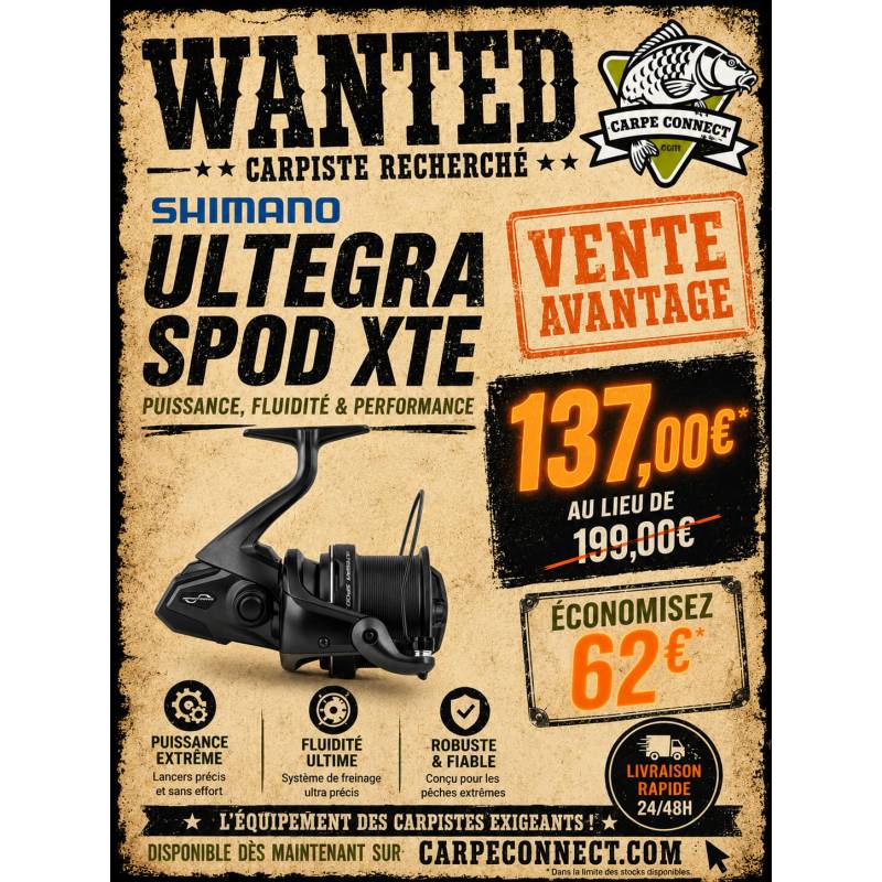 Shimano Ultegra Spod XTE 14000 | Moulinet Spod Longue Distance Carpe
