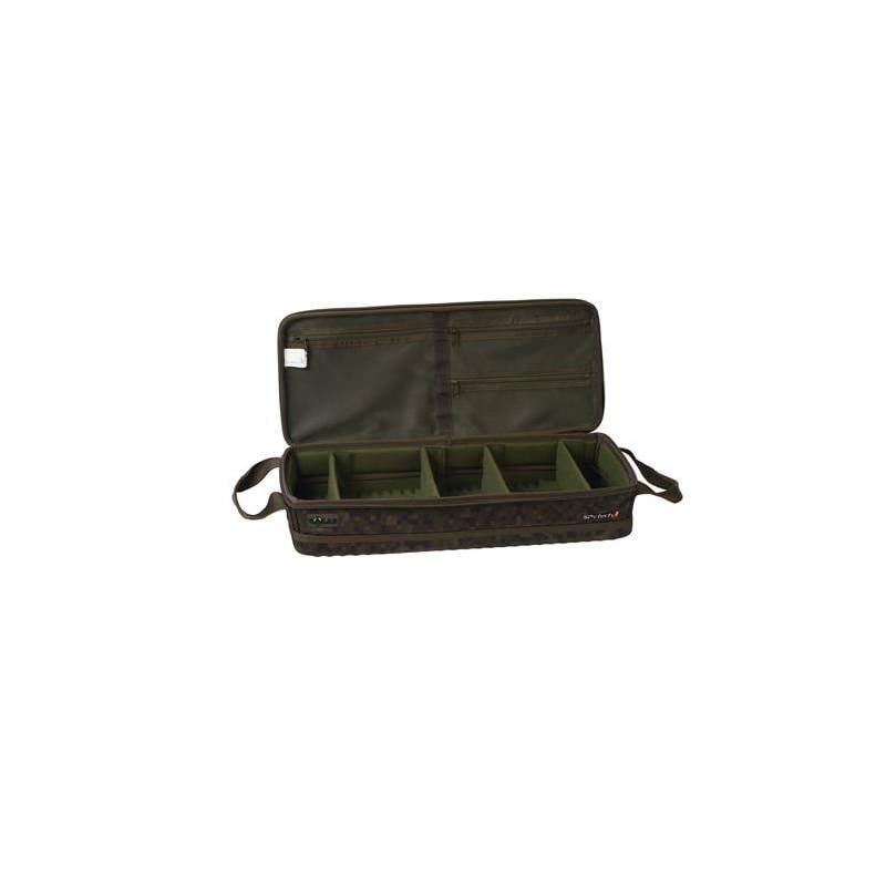 Solar SP Tech Barrow Organiser 13 cm - Organiseur compact pour chariot de pêche à la carpe disponible sur www.CarpeConnect.com