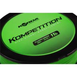 Korda Kompetition Mono 0.25 mm 11 lb 5 kg | Nylon Carpe Haute Visibilité 1000 m | CarpeConnect