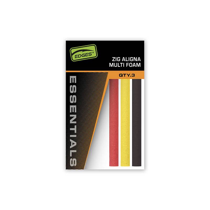 FOX EDGES Zig Aligna Multi Foam Kit, mousses flottantes rouge jaune noire pour montage Zig Rig carpe