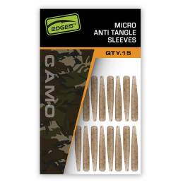 FOX EDGES Camo Micro Anti Tangle Sleeves x25, micro-manchons anti-emmêlement pour montage carpe et émerillons Kwik Change