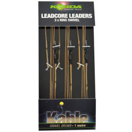 Korda Leadcore Leader Ring Swivel Gravel x3