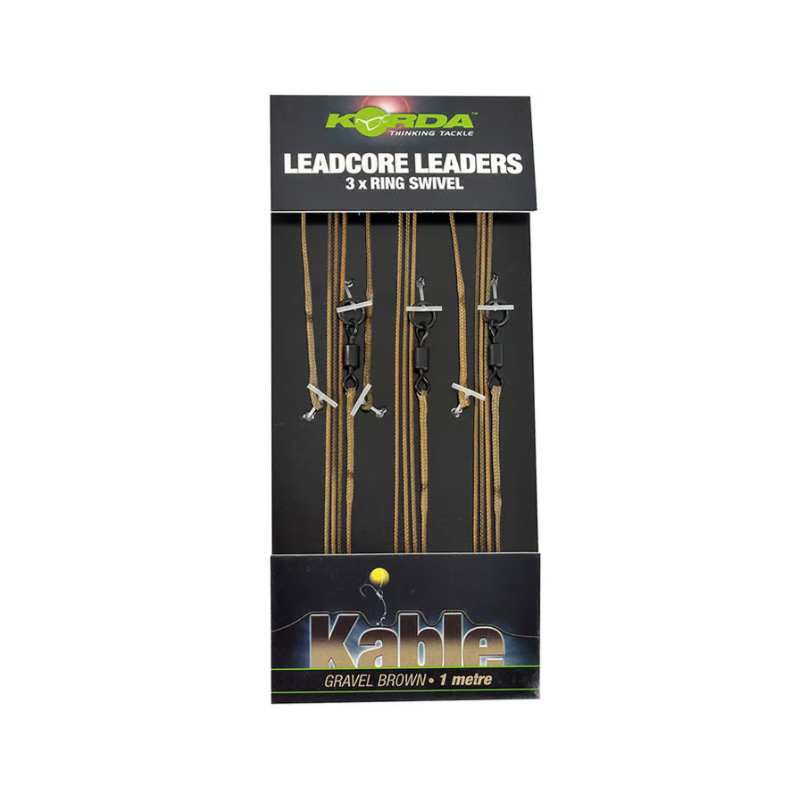 Korda Leadcore Leader Ring Swivel Gravel x3