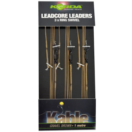 Korda Leadcore Leader Ring Swivel Gravel x3