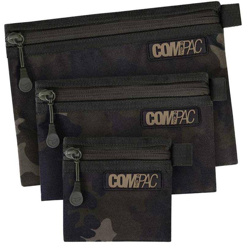 Korda Compac Wallets Set 3 Dark Kamo Pochettes Carpe