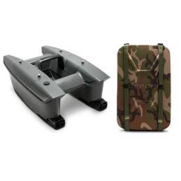 Bateau amorceur DEEPER SPARK avec sac à dos de transport pour la pêche de la carpe disponible sur WWW.CarpeConnect.Com.