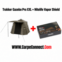 Trakker Gazebo Pro XXL avec Nitelife Vapor Shield LED intégré