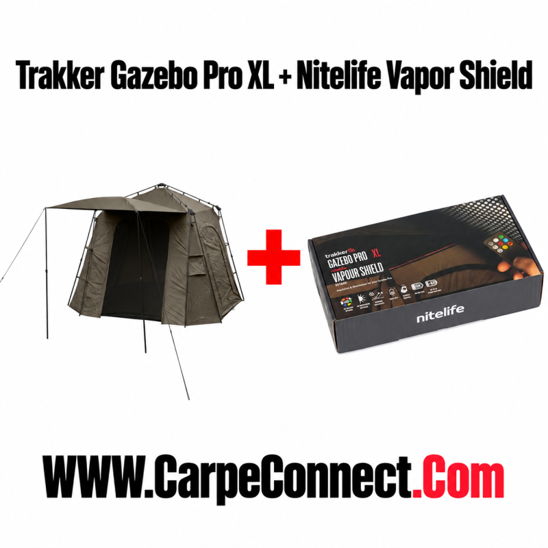 Trakker Gazebo Pro XL avec Nitelife Vapor Shield LED intégré