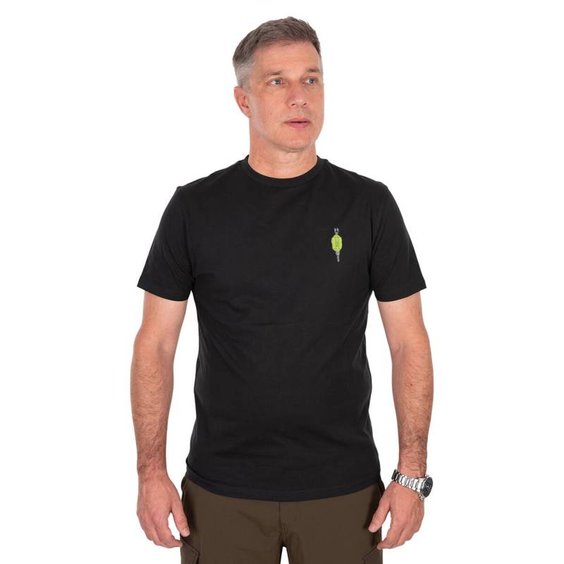 Fox Green Indicator T-Shirt vert taille XXXL en coton avec grand motif de carpe imprimé au dos.