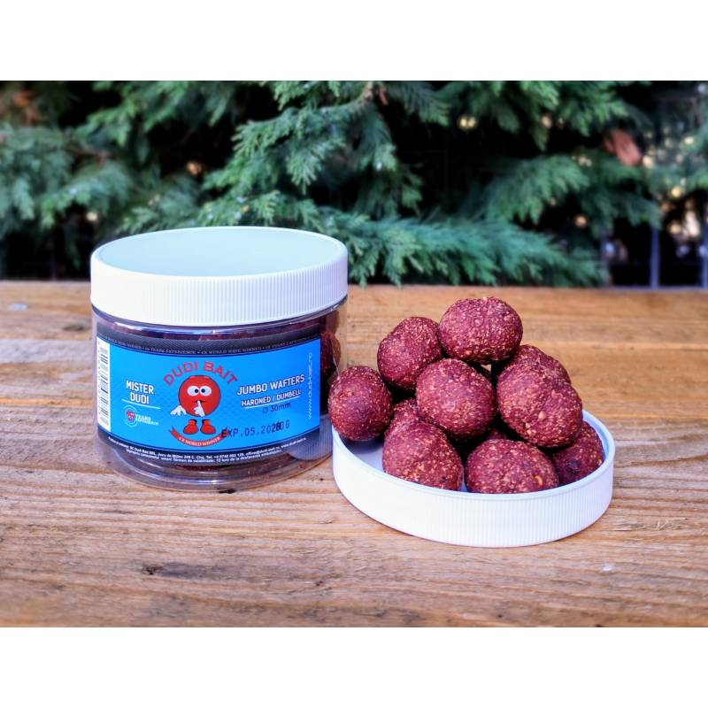Dudi Bait Hookbaits Bouillette Mister Dudi Dur Jumbo Wafters Dumbell 30 mm
