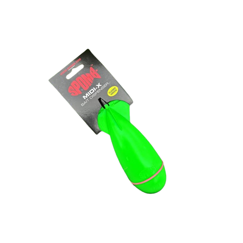 Spomb Midi X Fluro Green Exclusive Bait Rocket Carpe