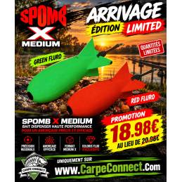 Spomb Midi X Fluro Rouge Limited Bait Rocket Carpe