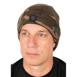 Fox Camo Sherpa Tec Beanie bonnet camouflage avec doublure Sherpa chaude pour pêche à la carpe – WWW.CarpeConnect.Com